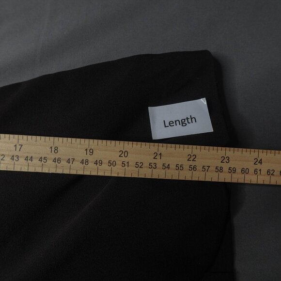 Women Blazer Jacket XS Black Retro Y2K Ruched Sleeve Minimalist Capsule Corpcore - Picture 10 of 11